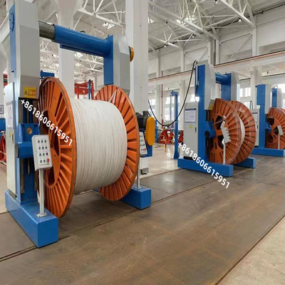El tipo del pórtico dibujo de la encalladura de la máquina de la fabricación de cables de 3 fases toma y paga apagado