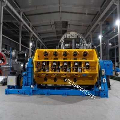 Máquina blindadora tipo bastidor rígido 12+18+24, ajuste en línea de tensión electromagnética para sector de aluminio o conductor redondo