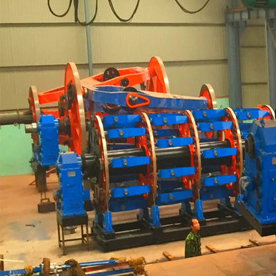 El motor individual que conduce el tipo acorazado 500/30 carrete de la máquina del cable con la columna recibe la línea estante